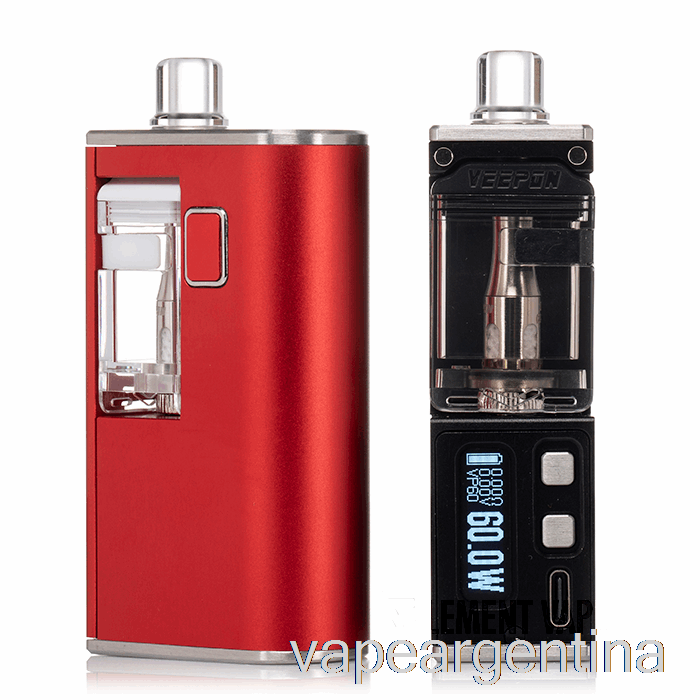 Veepon Tita X Aio 60w 21700 Boro Kit Aleación Púrpura Vape Descartable